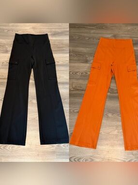 Athleta Delancey Straight Cargo Pull On Pant lot of 2 High Rise Women’s size XS